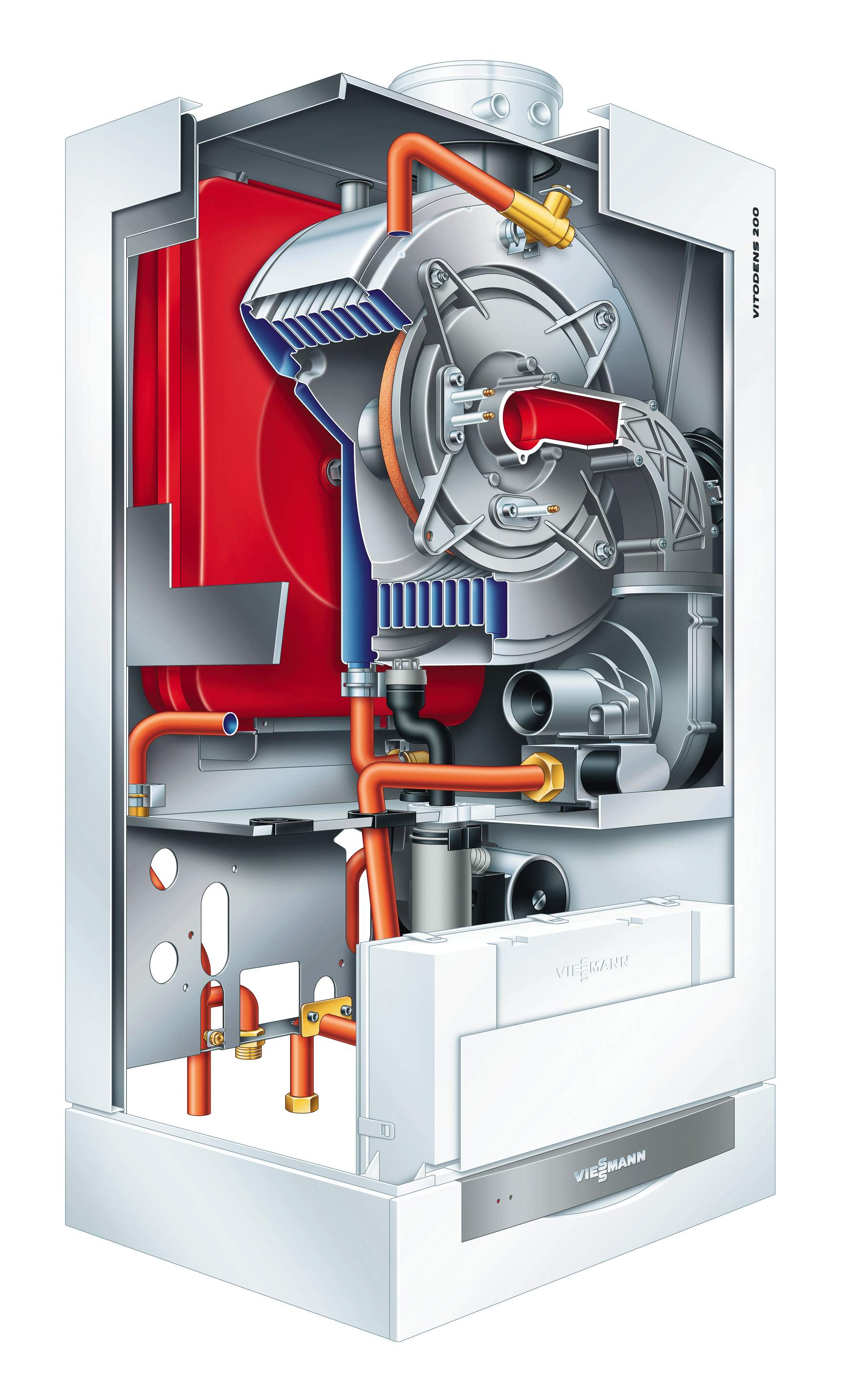 Конденсационный газовый котел Viessmann Vitodens 200 WB2C 35 (1 контурн.)