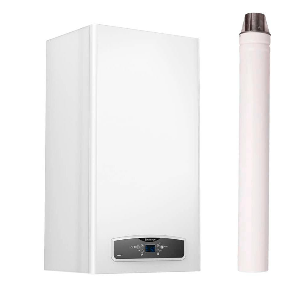 Газовый котел Ariston Cares XC 24 FF дымоход в комплекте