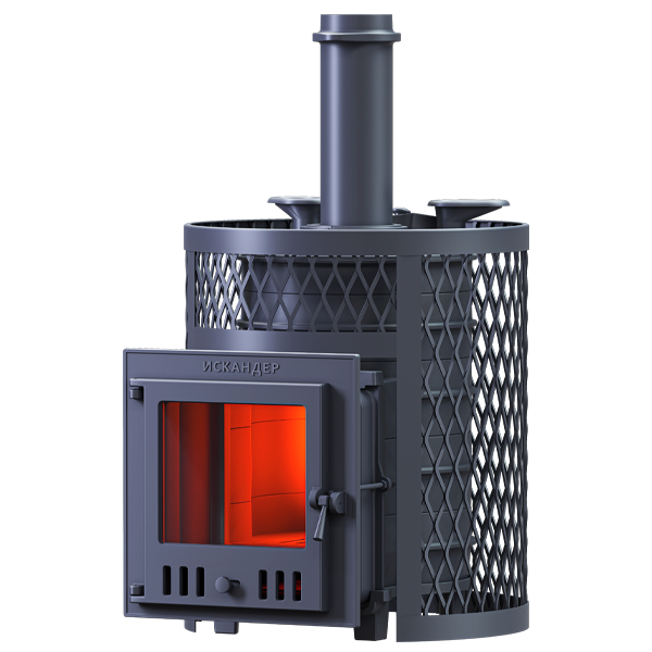 Чугунная печь для бани Искандер ЗК 18 (П2) Pro Ураган