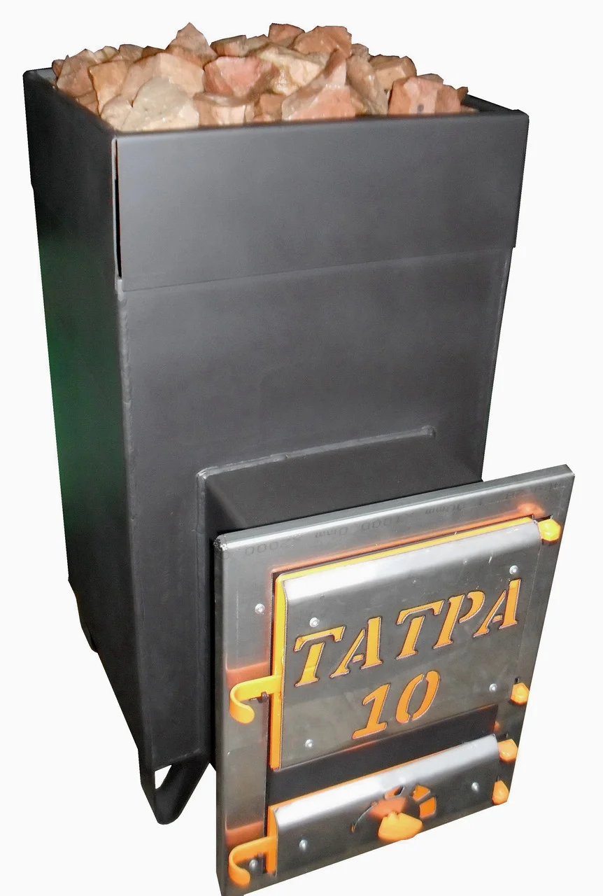 Печь для бани Татра 10 в комплекте с баком 50 литров Сталь 6 мм