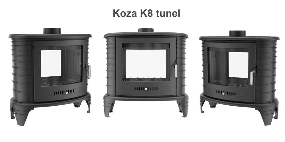Печь-камин Kratki KOZA K8 (tunel)